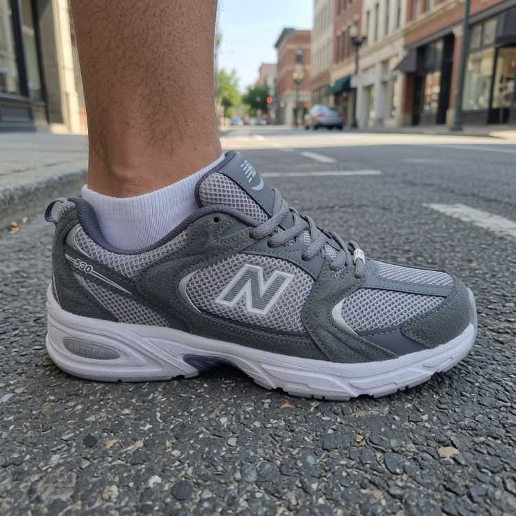 نیوبالانس ۵۳۰ مردانه رنگ طوسی